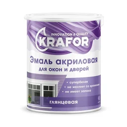 Эмаль акриловая для окон и дверей